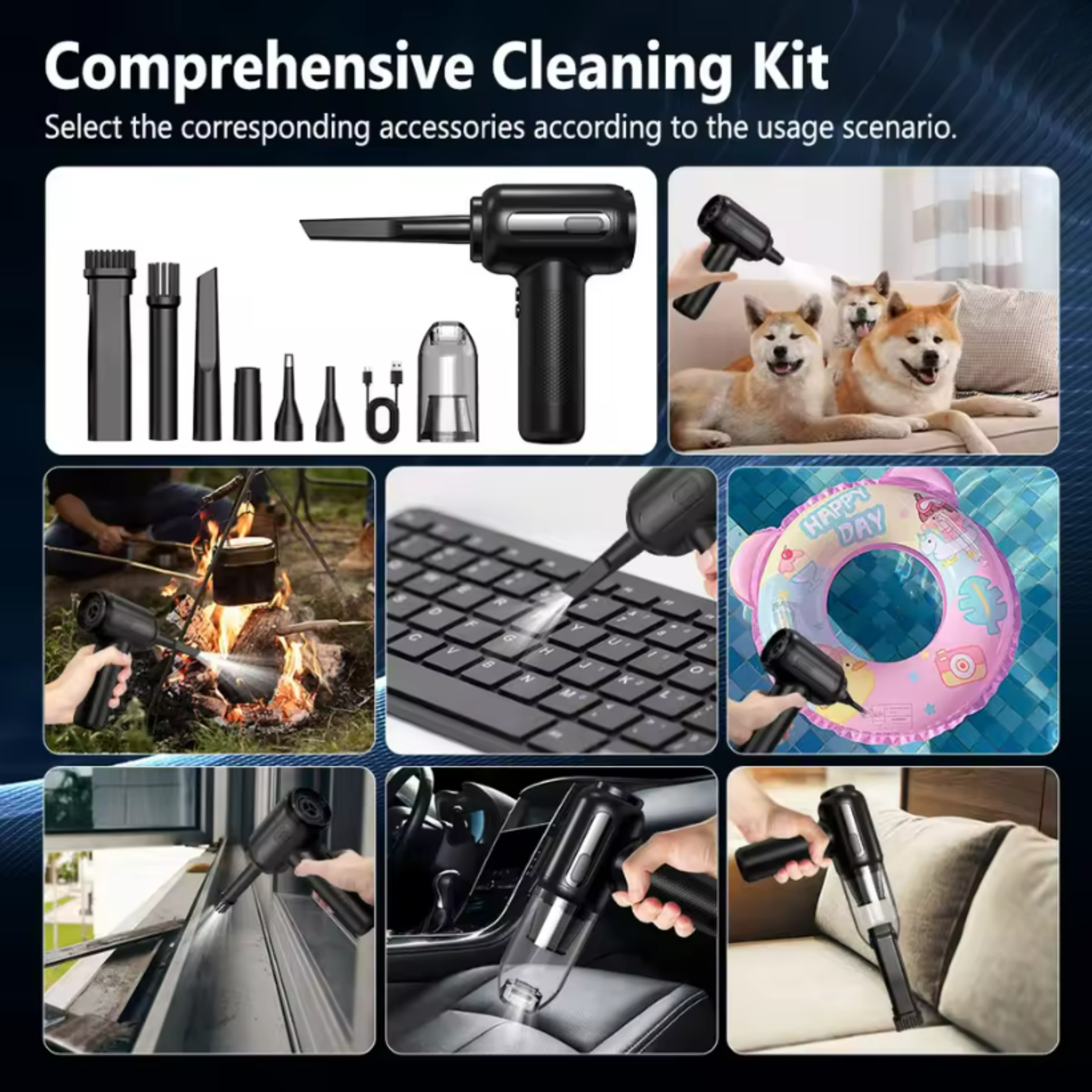 The Ultimate 2-in-1 Handheld Duster & Vacuum Hub