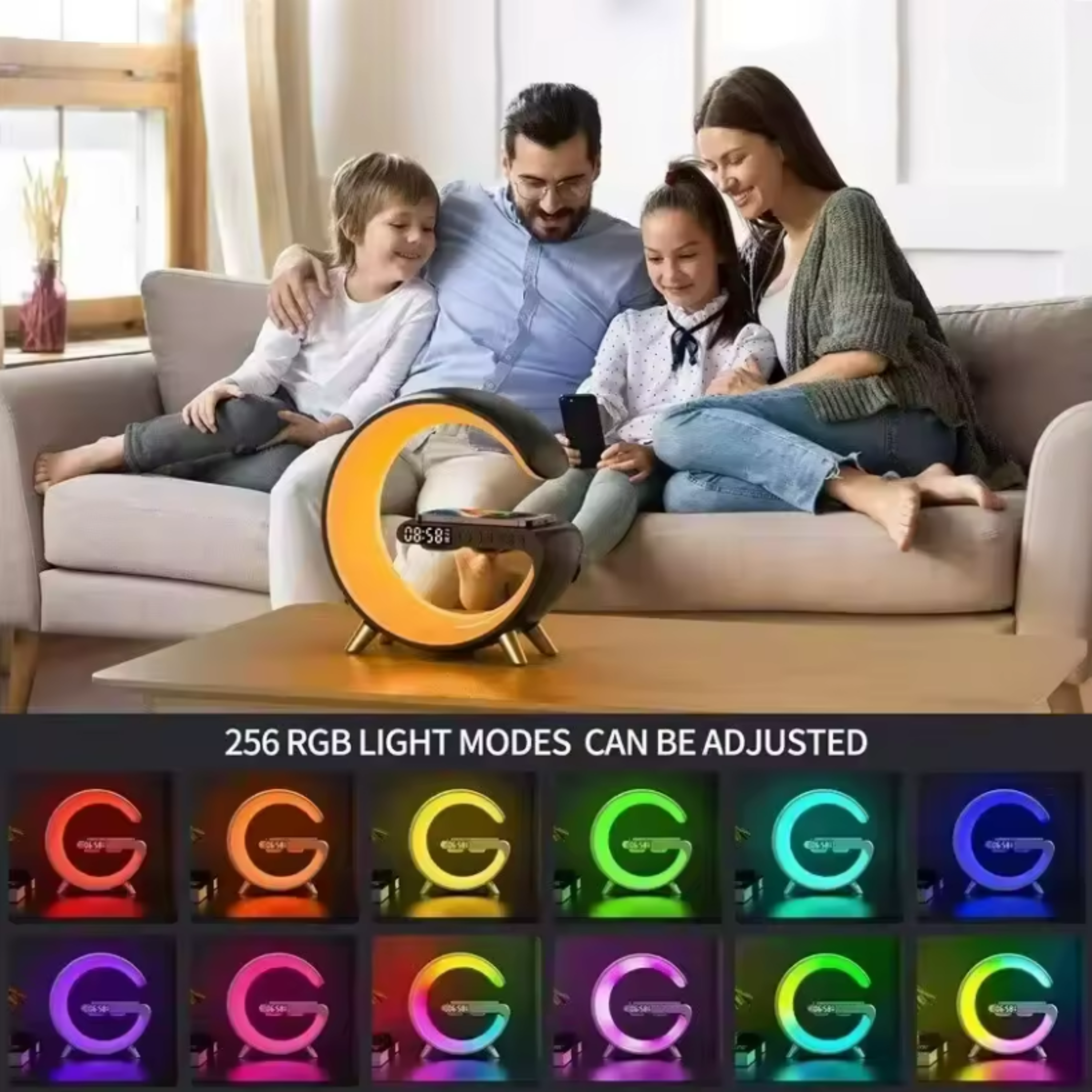3-in-1 G-Shaped Bluetooth Speaker Lamp