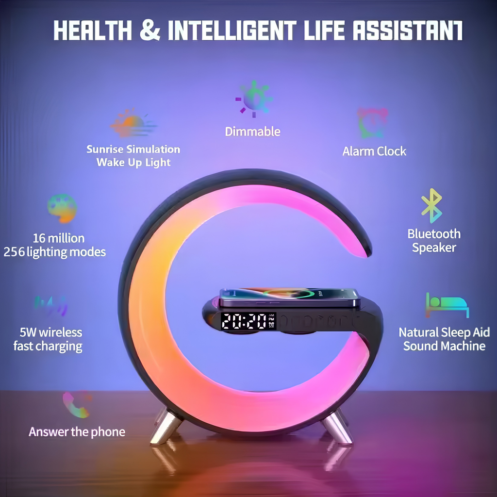 3-in-1 G-Shaped Bluetooth Speaker Lamp