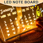 Acrylic LED Note Board with 7 Pens